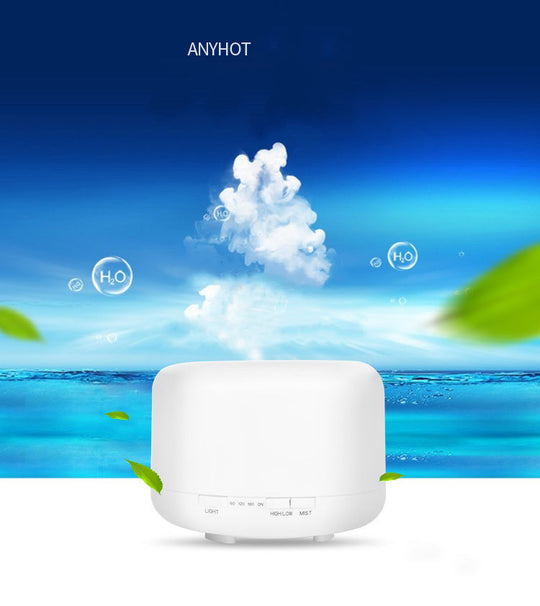 Diffuseur arômes 500ml lampe huiles essentielles – Atmosphère zen