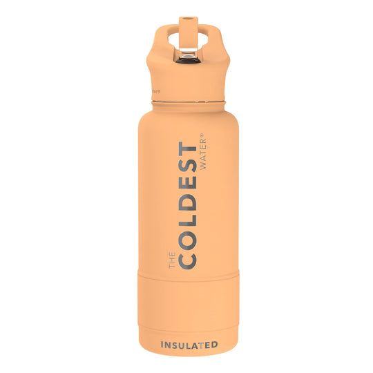 The Coldest Water COLDEST Sports Water Bottle -40 oz (Straw Lid), Leak Proof, Vacuum Insulated Stainless Steel, Hot Cold, Double Walled, Thermo Mug, Metal Canteen (40 oz, Astro Purple)