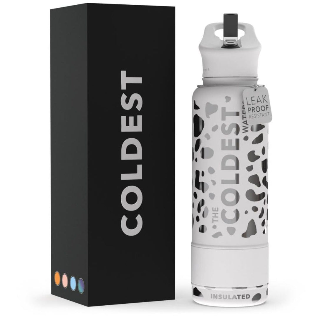 The Coldest Water COLDEST Sports Water Bottle -40 oz (Straw Lid), Leak Proof, Vacuum Insulated Stainless Steel, Hot Cold, Double Walled, Thermo Mug, Metal Canteen (40 oz, Astro Purple)
