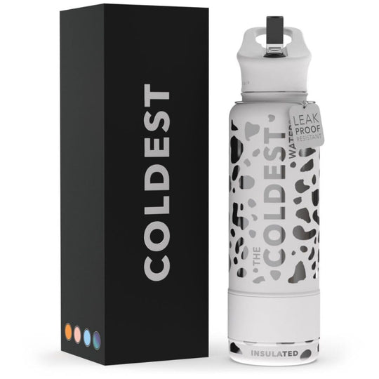 The Coldest Water COLDEST Sports Water Bottle -40 oz (Straw Lid), Leak Proof, Vacuum Insulated Stainless Steel, Hot Cold, Double Walled, Thermo Mug, Metal Canteen (40 oz, Astro Purple)