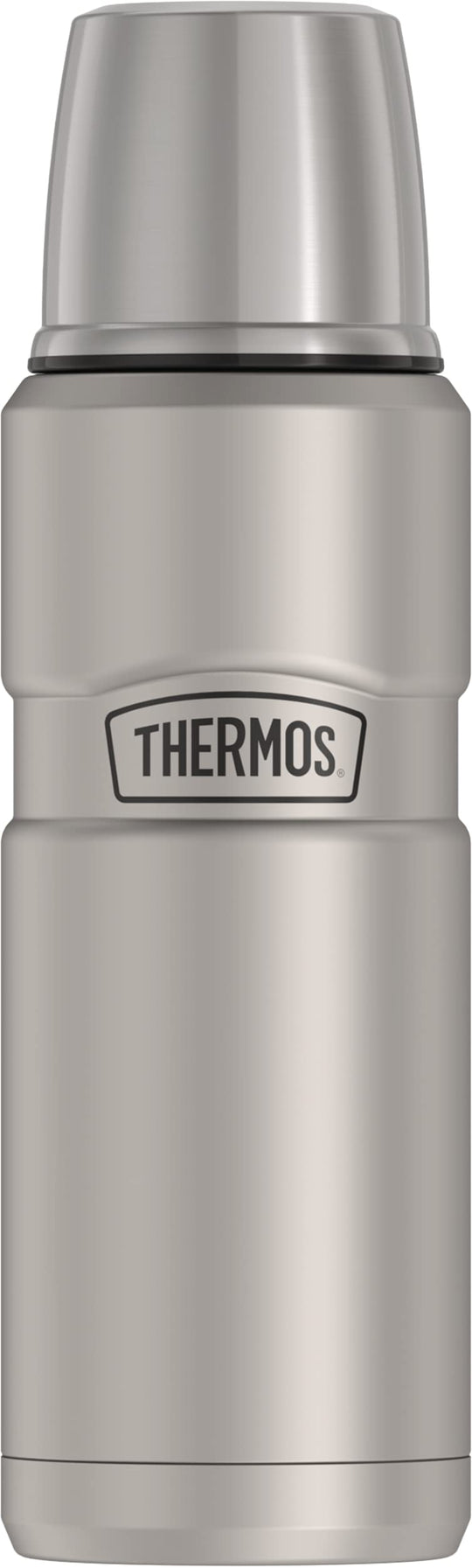 Thermos Stainless King 16 Ounce Compact Bottle, Stainless Steel, Gray