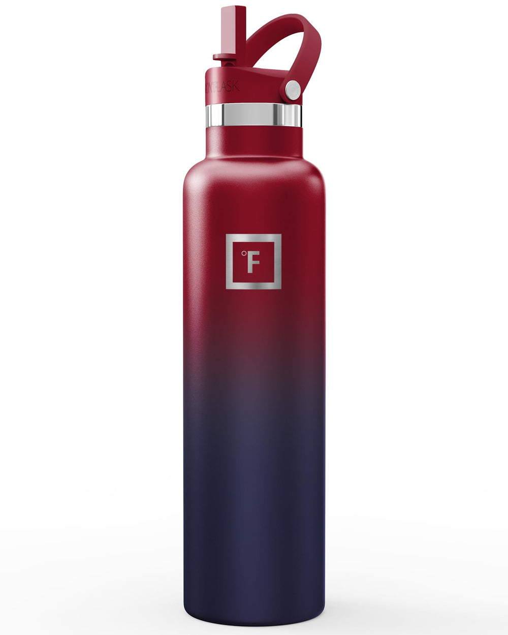 IRON °FLASK Camping & Hiking Hydration Canteen - 24/32 oz with 3 Lids - Insulated Water Bottle with Straw - Double Walled Stainless Steel - Vacuum Leak Proof BPA Free - Travel Sports Gym Flask