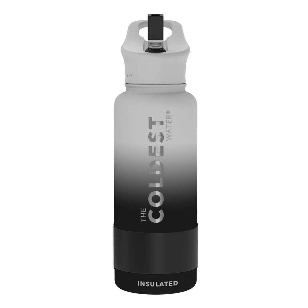 The Coldest Water COLDEST Sports Water Bottle -40 oz (Straw Lid), Leak Proof, Vacuum Insulated Stainless Steel, Hot Cold, Double Walled, Thermo Mug, Metal Canteen (40 oz, Astro Purple)