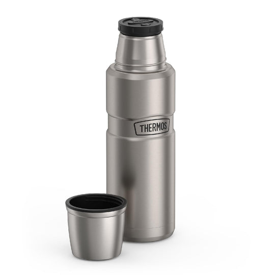 Thermos Stainless King 16 Ounce Compact Bottle, Stainless Steel, Gray