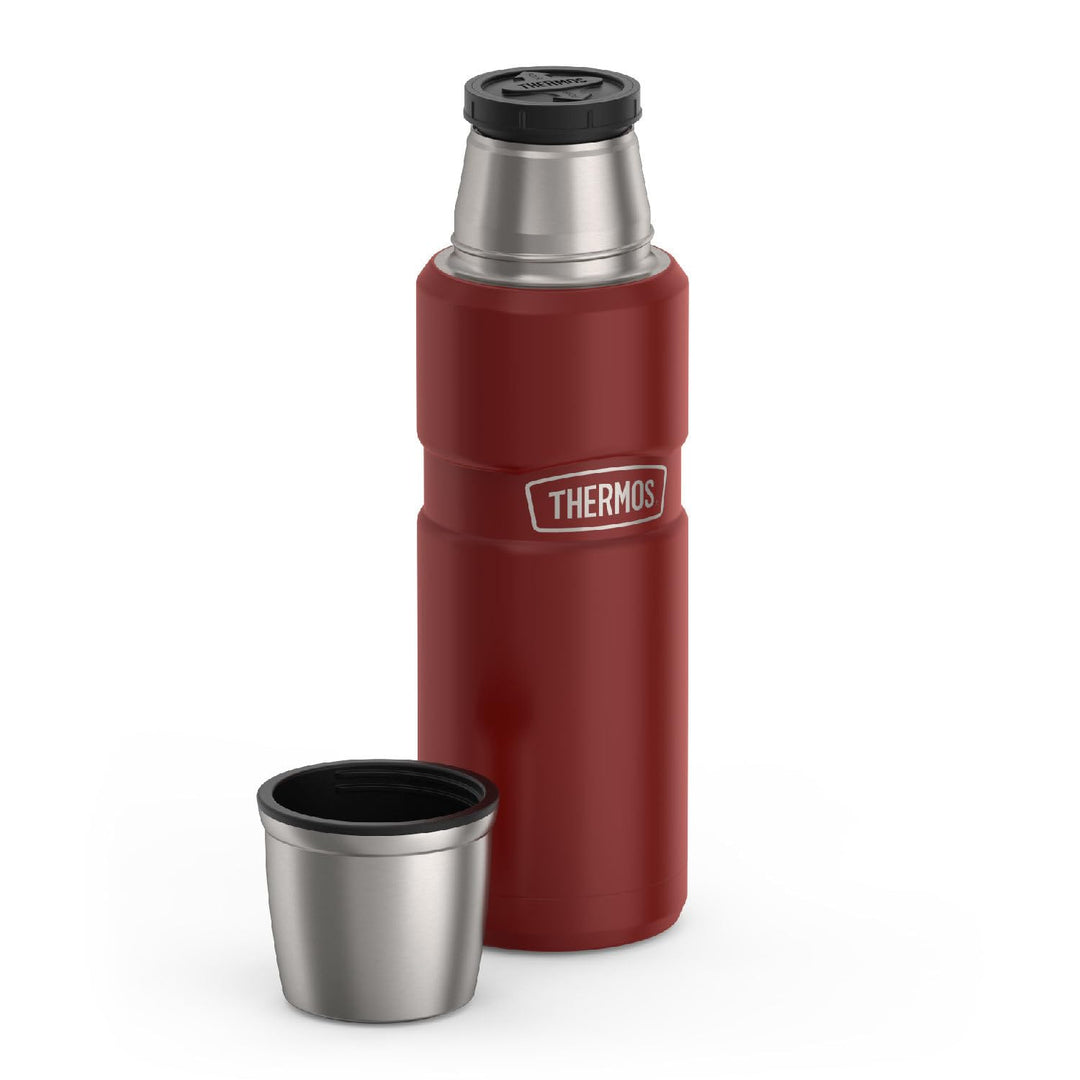 Thermos Stainless King 16 Ounce Compact Bottle, Stainless Steel, Gray