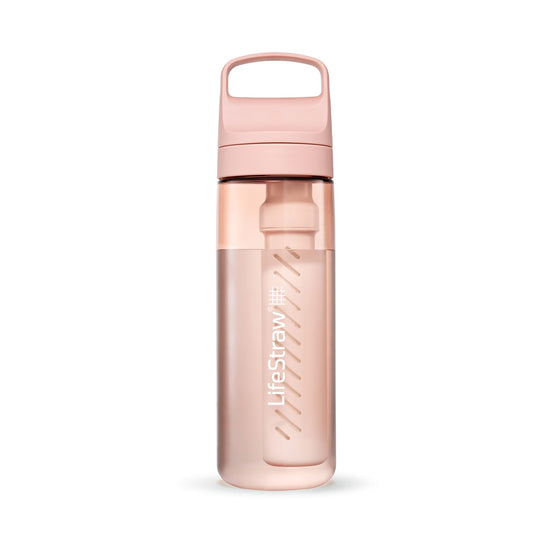 LifeStraw Go Series – BPA-Free Water Filter Bottle for Travel and Everyday use removes Bacteria, parasites and microplastics, Improves Taste