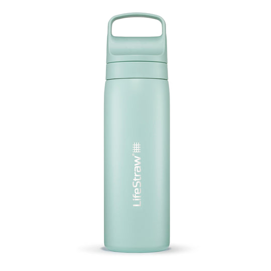 LifeStraw Go Series – Insulated Stainless Steel Water Filter Bottle for Travel and Everyday use removes Bacteria, parasites and microplastics, Improves Taste