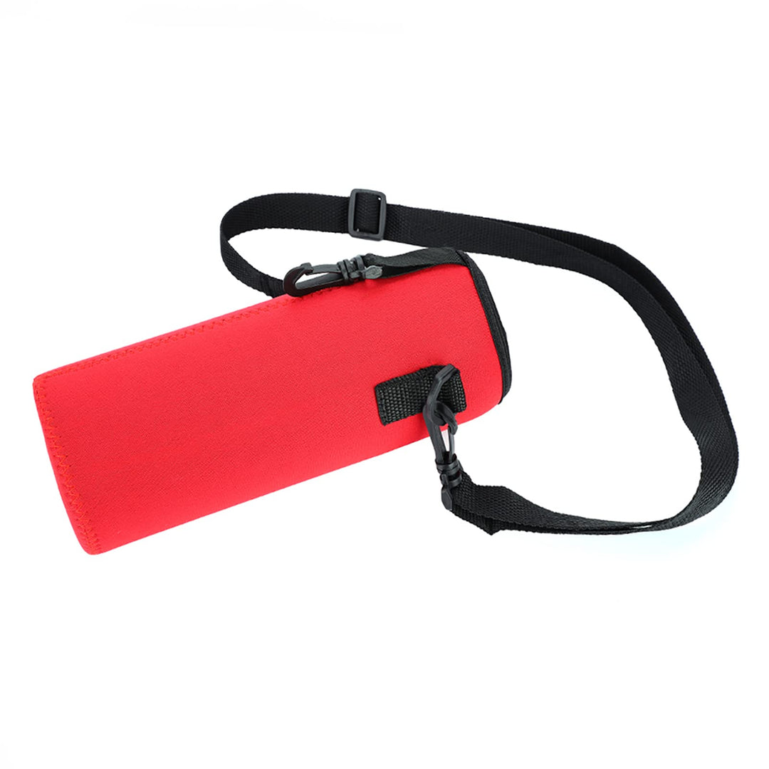 Neoprene Water Bottle Carrier Bag, 1000ML/34OZ Blue Insulated Beverage Bottle Can Sleeves Covers Coolers Holder with Strap