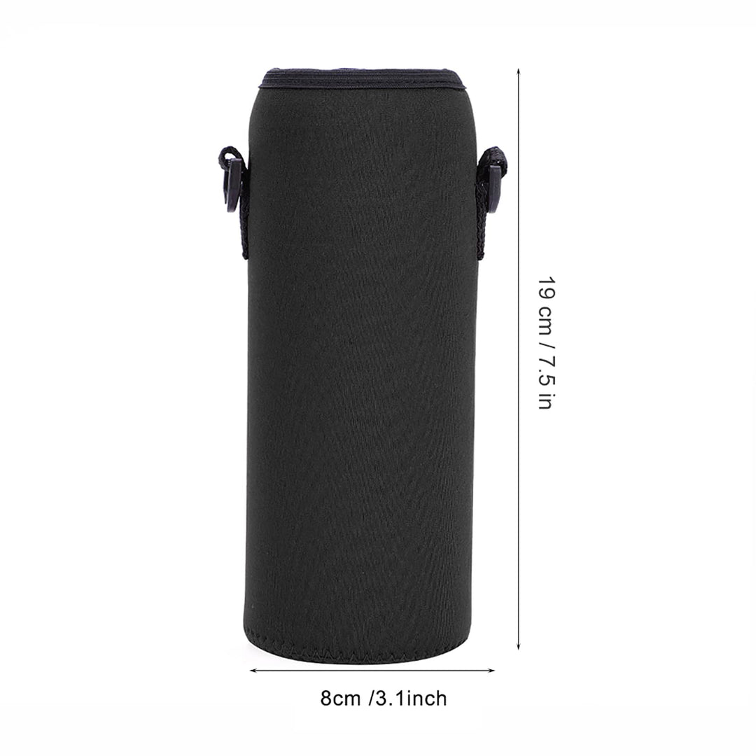 Neoprene Water Bottle Carrier Bag, 1000ML/34OZ Blue Insulated Beverage Bottle Can Sleeves Covers Coolers Holder with Strap