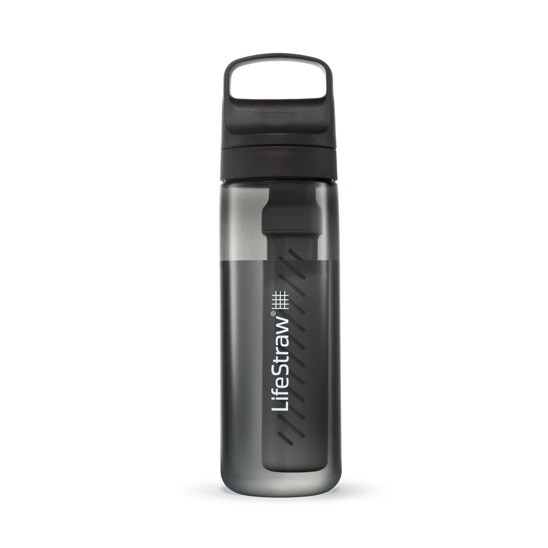 LifeStraw Go Series – BPA-Free Water Filter Bottle for Travel and Everyday use removes Bacteria, parasites and microplastics, Improves Taste