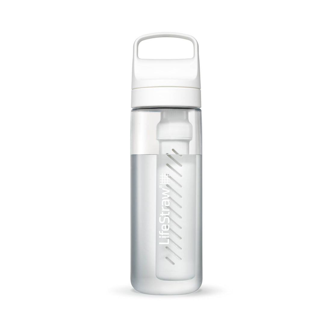 LifeStraw Go Series – BPA-Free Water Filter Bottle for Travel and Everyday use removes Bacteria, parasites and microplastics, Improves Taste