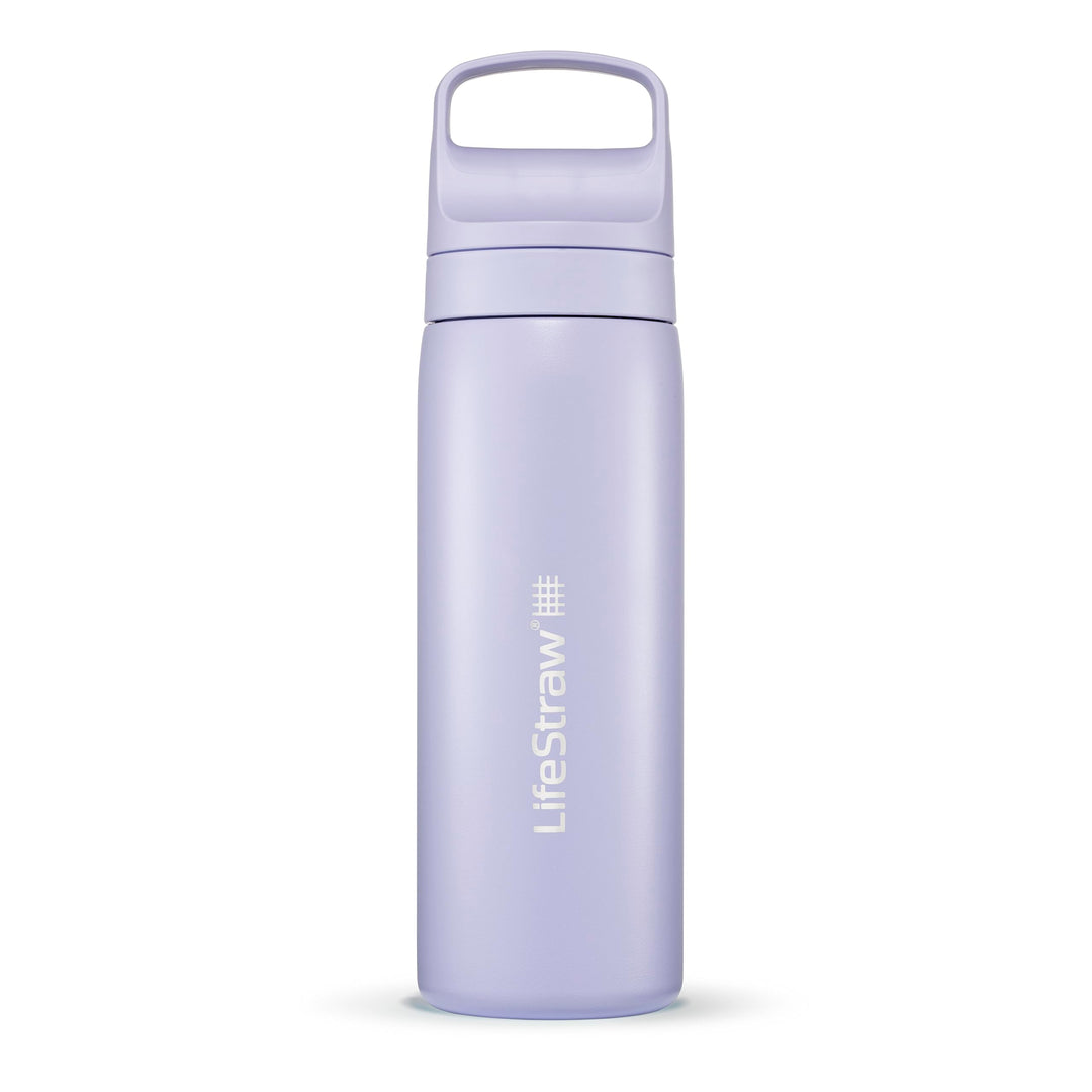 LifeStraw Go Series – Insulated Stainless Steel Water Filter Bottle for Travel and Everyday use removes Bacteria, parasites and microplastics, Improves Taste