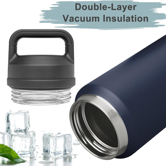 Chug Cap Replacement Lid for Yeti Rambler Bottle Screw Top Fits 18 Oz 26 36 64 Water Bottles Parts Accessories Dishwasher Safe