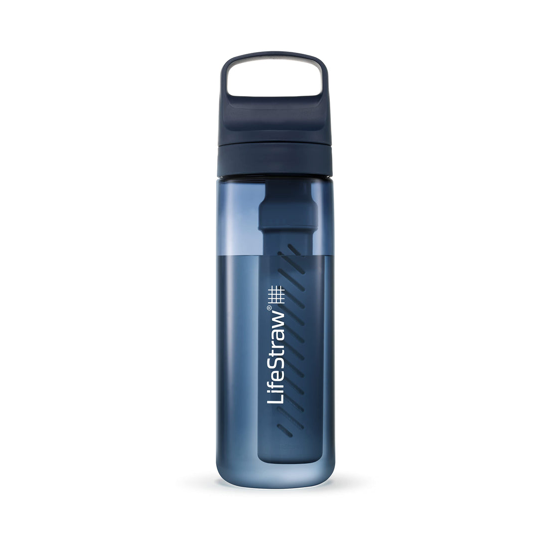 LifeStraw Go Series – BPA-Free Water Filter Bottle for Travel and Everyday use removes Bacteria, parasites and microplastics, Improves Taste