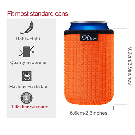 WKieason 16-18oz Neoprene Water Bottle Sleeves Insulators Beverage Berer Bottle Can Sleeves Covers Beer Bottle Coolers Holder Non-slip Neoprene Drink Coolier Sleeves 3PC Pack (Black/Blue/Yellow)