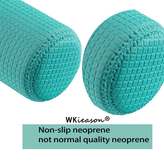 WKieason 16-18oz Neoprene Water Bottle Sleeves Insulators Beverage Berer Bottle Can Sleeves Covers Beer Bottle Coolers Holder Non-slip Neoprene Drink Coolier Sleeves 3PC Pack (Black/Blue/Yellow)