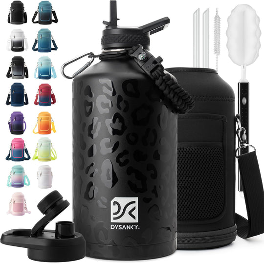 DYSANKY 2L Insulated Water Bottle 64 oz - Multiple Insulation Vacuum Sealed - Portable Sports Half Gallon Metal Water Jug for Outdoor Adventure, Gym, and Daily Use - Leak Proof &amp; Non-BPA 2 Liter