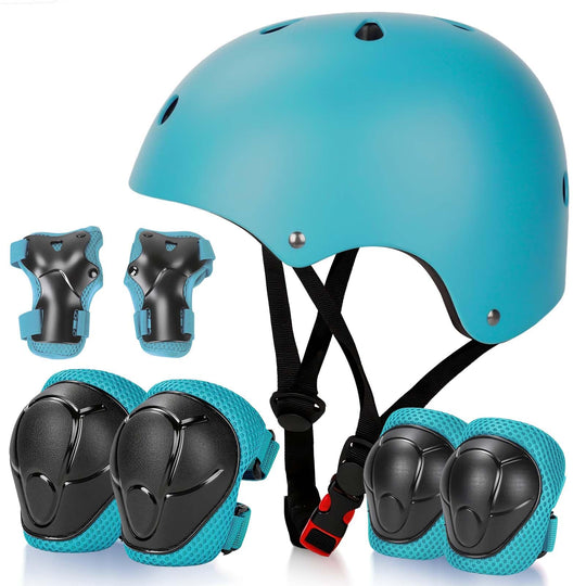 Kids Bike Helmet Set Adjustable Helmet for Ages 3-15 Kids Toddler Boys Girls Youth, Multi-Sport Bicycle Skateboarding Scooter Rollerblade Balance Bike Helmets