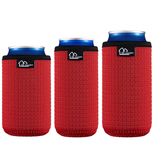 WKieason 16-18oz Neoprene Water Bottle Sleeves Insulators Beverage Berer Bottle Can Sleeves Covers Beer Bottle Coolers Holder Non-slip Neoprene Drink Coolier Sleeves 3PC Pack (Black/Blue/Yellow)