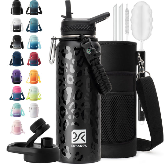 DYSANKY 2L Insulated Water Bottle 64 oz - Multiple Insulation Vacuum Sealed - Portable Sports Half Gallon Metal Water Jug for Outdoor Adventure, Gym, and Daily Use - Leak Proof &amp; Non-BPA 2 Liter