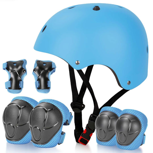 Kids Bike Helmet Set Adjustable Helmet for Ages 3-15 Kids Toddler Boys Girls Youth, Multi-Sport Bicycle Skateboarding Scooter Rollerblade Balance Bike Helmets