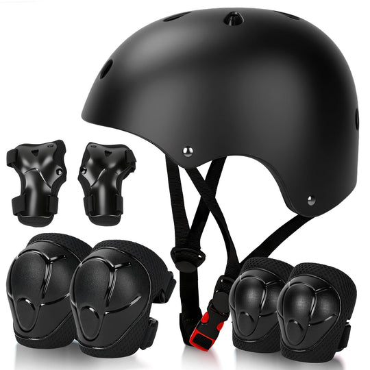 Kids Bike Helmet Set Adjustable Helmet for Ages 3-15 Kids Toddler Boys Girls Youth, Multi-Sport Bicycle Skateboarding Scooter Rollerblade Balance Bike Helmets