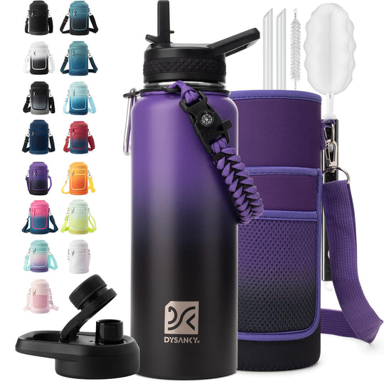 DYSANKY 2L Insulated Water Bottle 64 oz - Multiple Insulation Vacuum Sealed - Portable Sports Half Gallon Metal Water Jug for Outdoor Adventure, Gym, and Daily Use - Leak Proof &amp; Non-BPA 2 Liter