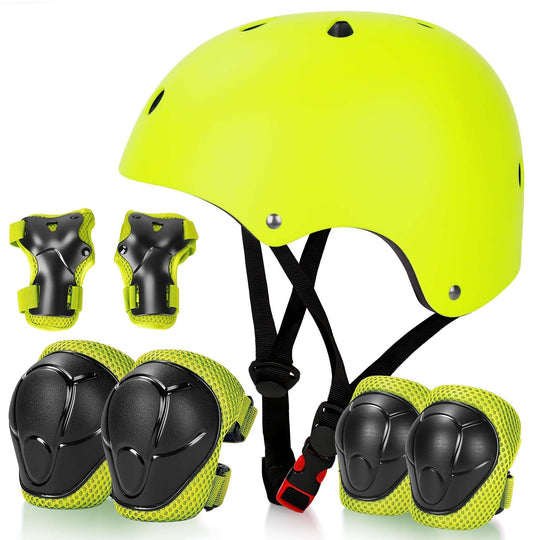 Kids Bike Helmet Set Adjustable Helmet for Ages 3-15 Kids Toddler Boys Girls Youth, Multi-Sport Bicycle Skateboarding Scooter Rollerblade Balance Bike Helmets