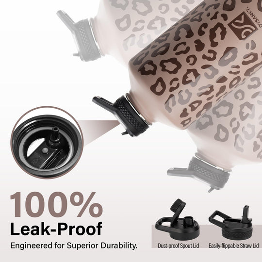 DYSANKY 2L Insulated Water Bottle 64 oz - Multiple Insulation Vacuum Sealed - Portable Sports Half Gallon Metal Water Jug for Outdoor Adventure, Gym, and Daily Use - Leak Proof &amp; Non-BPA 2 Liter