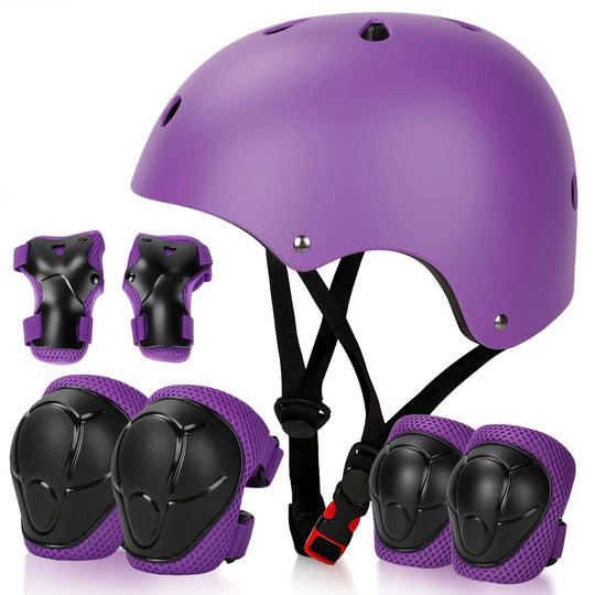 Kids Bike Helmet Set Adjustable Helmet for Ages 3-15 Kids Toddler Boys Girls Youth, Multi-Sport Bicycle Skateboarding Scooter Rollerblade Balance Bike Helmets