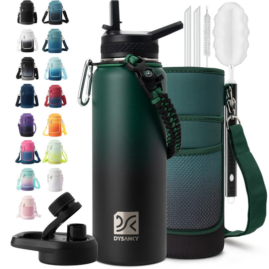 DYSANKY 2L Insulated Water Bottle 64 oz - Multiple Insulation Vacuum Sealed - Portable Sports Half Gallon Metal Water Jug for Outdoor Adventure, Gym, and Daily Use - Leak Proof &amp; Non-BPA 2 Liter