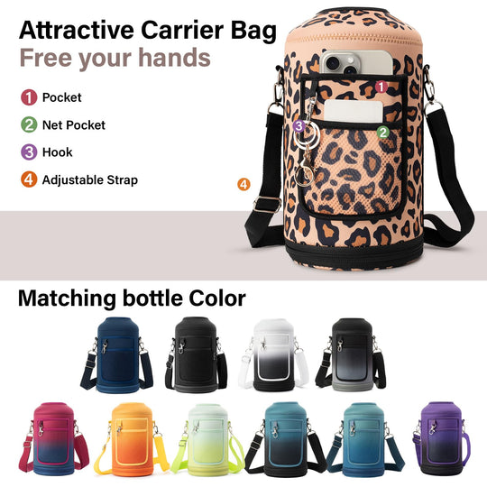 DYSANKY 2L Insulated Water Bottle 64 oz - Multiple Insulation Vacuum Sealed - Portable Sports Half Gallon Metal Water Jug for Outdoor Adventure, Gym, and Daily Use - Leak Proof &amp; Non-BPA 2 Liter