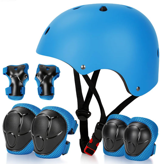 Kids Bike Helmet Set Adjustable Helmet for Ages 3-15 Kids Toddler Boys Girls Youth, Multi-Sport Bicycle Skateboarding Scooter Rollerblade Balance Bike Helmets