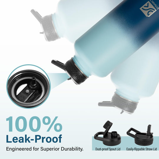 DYSANKY 2L Insulated Water Bottle 64 oz - Multiple Insulation Vacuum Sealed - Portable Sports Half Gallon Metal Water Jug for Outdoor Adventure, Gym, and Daily Use - Leak Proof &amp; Non-BPA 2 Liter