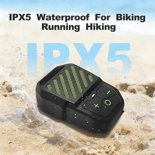 Clip-On Wireless Wearable Speaker, IPX5 Waterproof Portable Mini Speaker, USB-C Rechargeable Hands Free On-the-Go Audio for Hiking, Running, Shower, Travel and Daily Outdoor Use (Green)