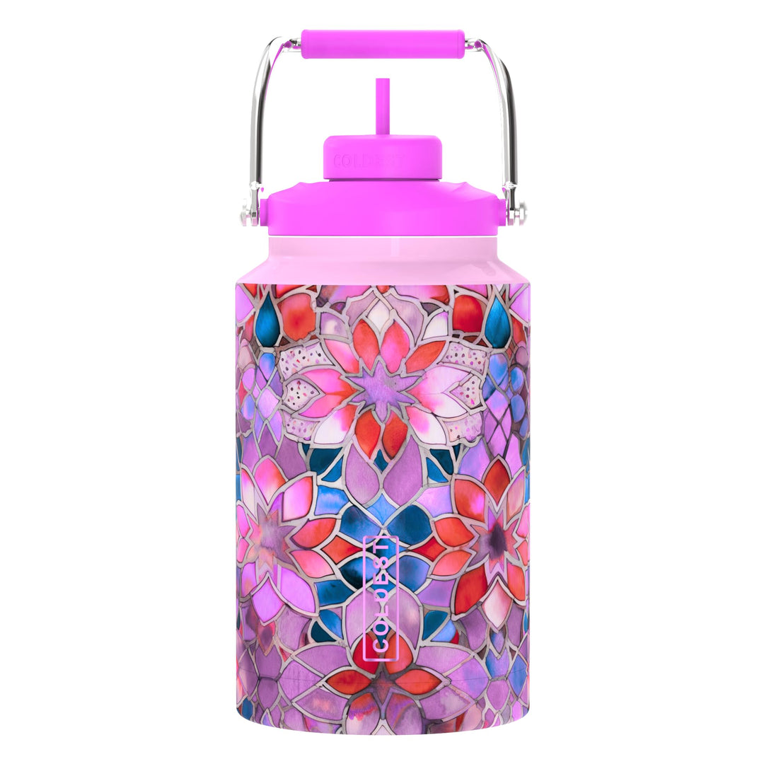 The Coldest Water COLDEST Sports Water Bottle -40 oz (Straw Lid), Leak Proof, Vacuum Insulated Stainless Steel, Hot Cold, Double Walled, Thermo Mug, Metal Canteen (40 oz, Astro Purple)