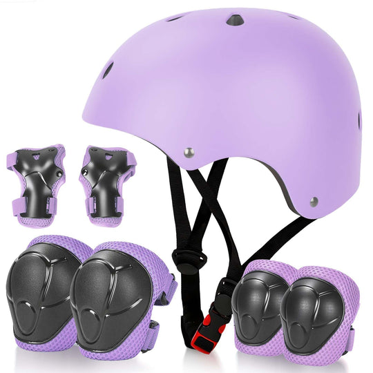 Kids Bike Helmet Set Adjustable Helmet for Ages 3-15 Kids Toddler Boys Girls Youth, Multi-Sport Bicycle Skateboarding Scooter Rollerblade Balance Bike Helmets