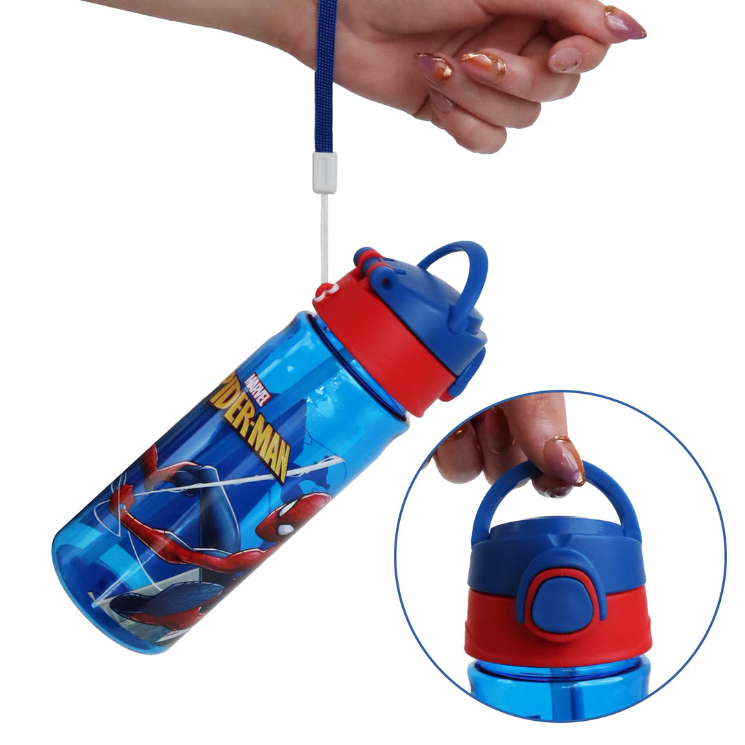 Spider-man Push Water Bottle (500ml / 17oz)