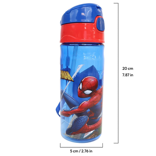 Spider-man Push Water Bottle (500ml / 17oz)