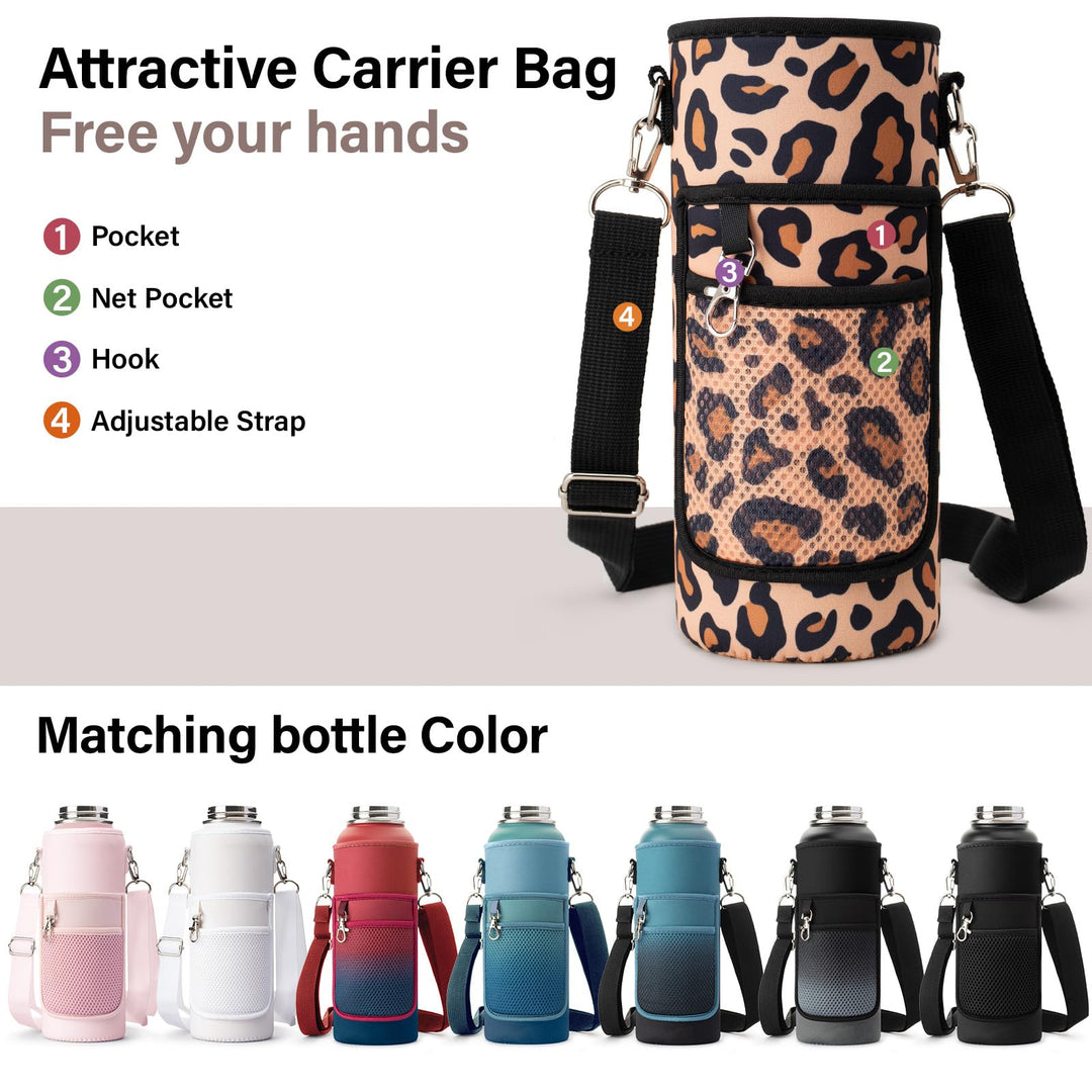 DYSANKY 2L Insulated Water Bottle 64 oz - Multiple Insulation Vacuum Sealed - Portable Sports Half Gallon Metal Water Jug for Outdoor Adventure, Gym, and Daily Use - Leak Proof &amp; Non-BPA 2 Liter