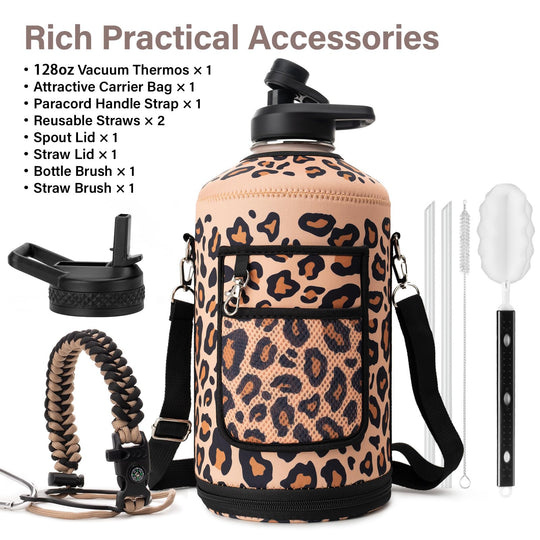 DYSANKY 2L Insulated Water Bottle 64 oz - Multiple Insulation Vacuum Sealed - Portable Sports Half Gallon Metal Water Jug for Outdoor Adventure, Gym, and Daily Use - Leak Proof &amp; Non-BPA 2 Liter