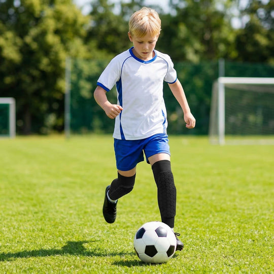Shin Guards Soccer Kids, Shin Pads Soccer with Honeycomb Pads, Heavy Duty Impact Absorption Nti-Collision Breathable Elastic Shin Defender Shin Guards for Youth Adult