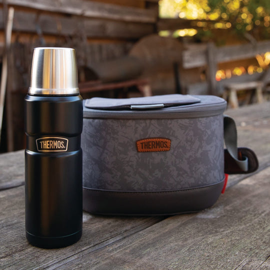 Thermos Stainless King 16 Ounce Compact Bottle, Stainless Steel, Gray