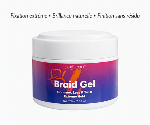 Luxfume Braid Gel – Extreme Hold for Cornrows, Locs & Twists (250 ml)