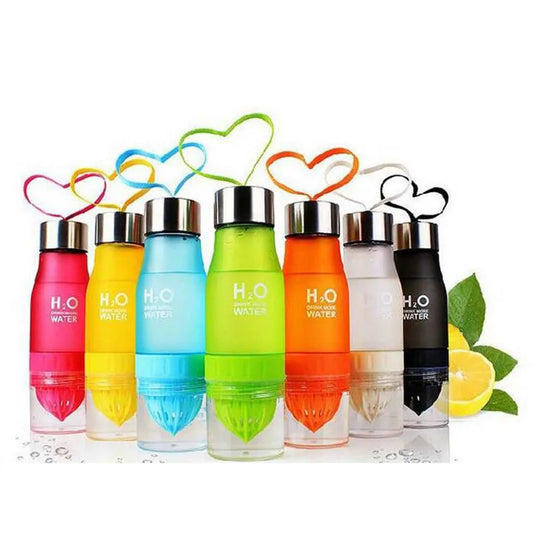 650ml Sport Bottle H20 plastic Fruit infusion bottle Infuser Drink Outdoor Sports Juice lemon Portable Bike Travel Water Bottle