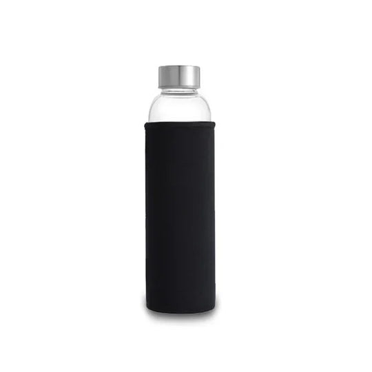 Upors 360ml 550ml Sport Style Glass Water Bottle Portable Bicycle Tour Solid Transparent Office Bottle