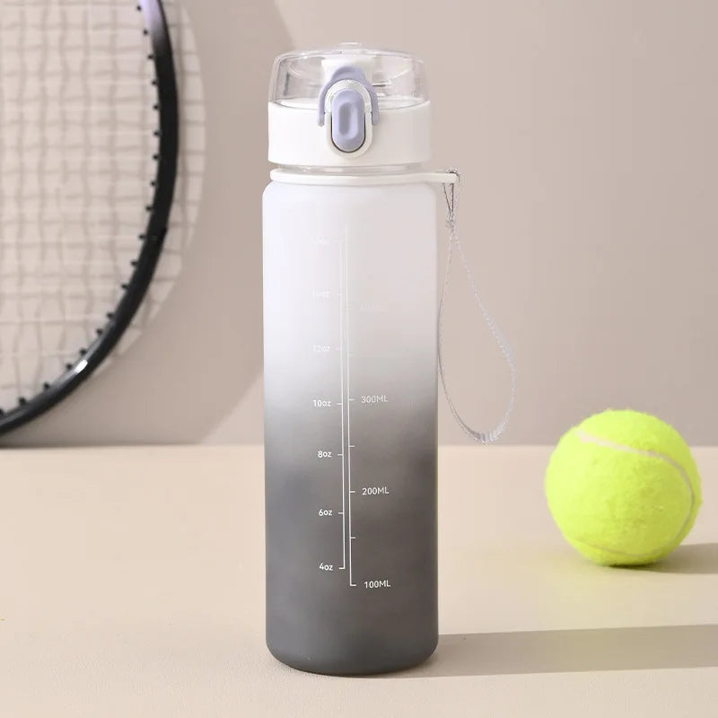 DIY 600ML Sport Bottle LOGO Name Customized Print Summer Plastic Cup Water Container Outdoor Travel Easy Take PP Full Safety