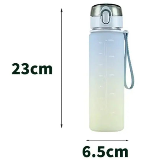 DIY 600ML Sport Bottle LOGO Name Customized Print Summer Plastic Cup Water Container Outdoor Travel Easy Take PP Full Safety