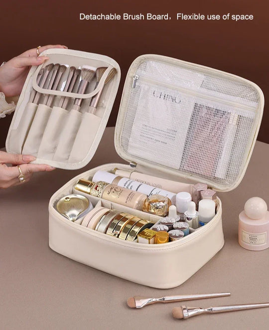 Trousse maquillage double couche grande capacité – Vue principale