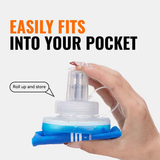 WRELS Water Filter Bottle Collapsible Soft Water Bottle With Filter Squeeze Dual Filtered Water Bottle Outdoor